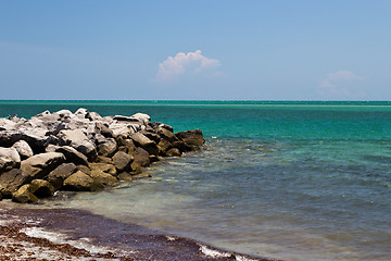 Image showing Rocky ocean shore