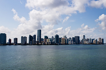 Image showing Miami skyline on a sunny day
