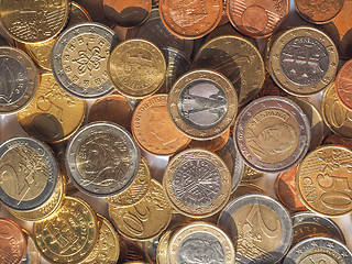 Image showing Euro coins