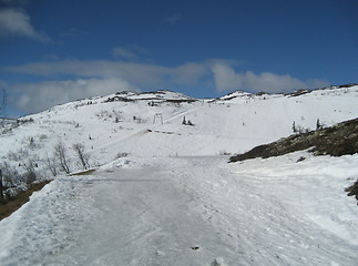 Image showing Small skiing facility, Norway