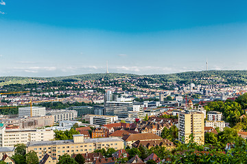 Image showing Scenic rooftop view of Stuttgart, Germany