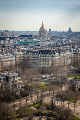 Image showing View over the rooftops of Paris