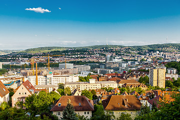 Image showing Scenic rooftop view of Stuttgart, Germany