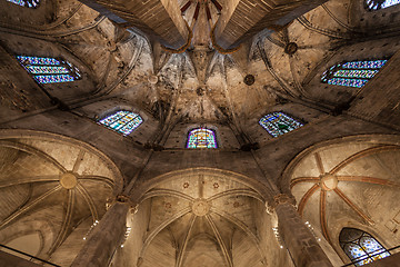 Image showing Gothic church interior