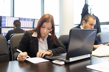 Image showing Business people in modern office.