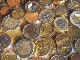 Image showing Euro coins