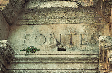 Image showing Old Rimondi fountain, the city of Rethymno, Crete.