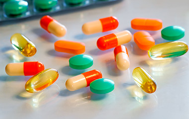 Image showing Drugs: tablets and capsules.