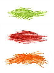 Image showing Abstract color hand drawn design elements