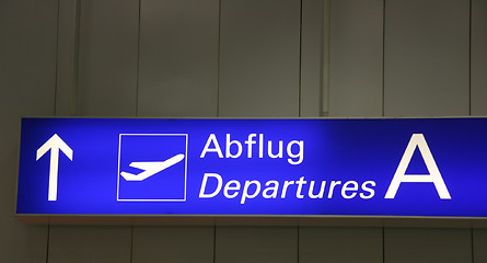 Image showing Departures