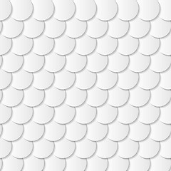 Image showing Grey paper circle shapes background
