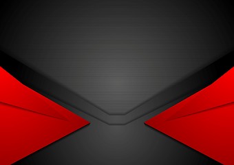 Image showing Red and black corporate art background