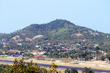 Image showing Airport on the island