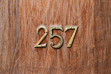 Image showing House number