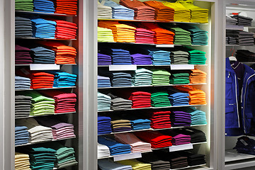 Image showing Colourful shirts