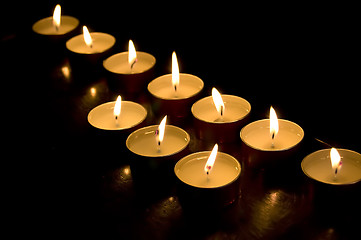 Image showing Wax candles