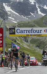 Image showing The Cyclist Geraint Thomason Col du Lautaret - Tour de France 20