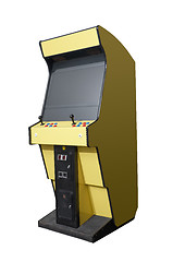 Image showing Retro arcade machine