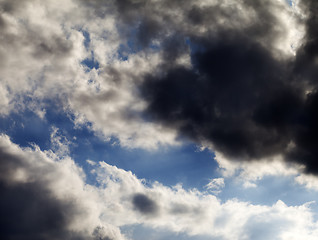 Image showing Blue sky and clouds before storm