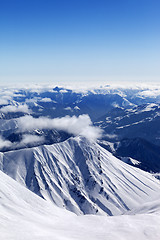 Image showing Winter mountains in nice sun day