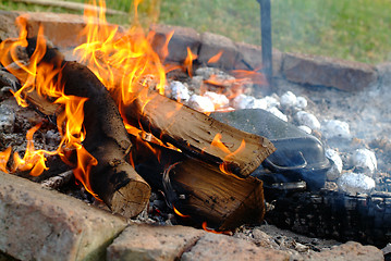 Image showing camp fire