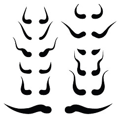 Image showing horns silhouettes