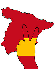 Image showing Spanish finger signal