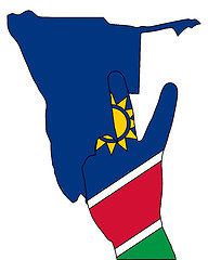 Image showing Namibia hand signal