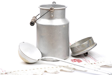 Image showing Milk can open