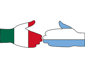 Image showing International handshake