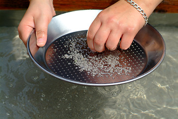 Image showing gold washing