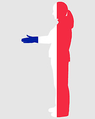 Image showing French handshake
