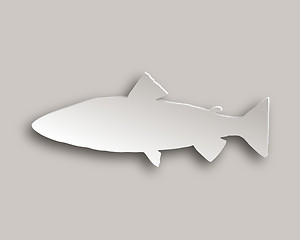 Image showing Trout paper style