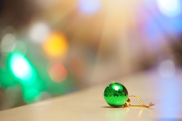 Image showing Green Christmas ball