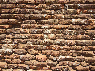 Image showing historic brick wall