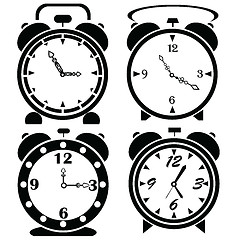 Image showing alarm clock icons