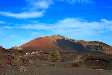 Image showing Vulcanic  Mountain Ortiz , in Lanzarote island, Spain 