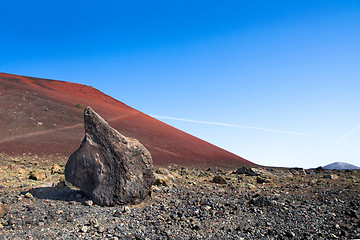 Image showing Volcanic  Mountain Colorado, in Lanzarote island, Spain