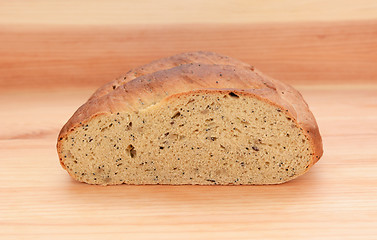 Image showing Cross section of multi seed malted bread