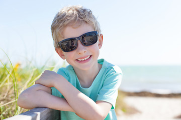 Image showing boy at the beach