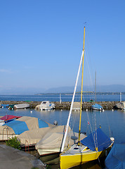 Image showing Lake boats