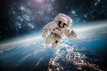 Image showing Astronaut in outer space