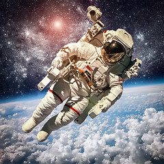 Image showing Astronaut in outer space