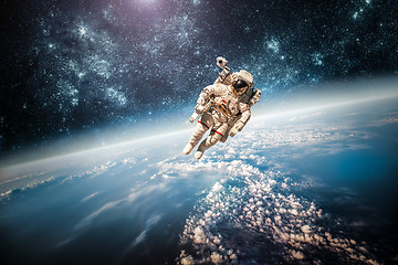 Image showing Astronaut in outer space