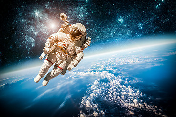 Image showing Astronaut in outer space