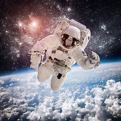 Image showing Astronaut in outer space