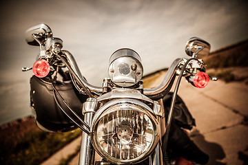 Image showing Motorcycle on the road