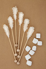 Image showing Sugar Lollipops and Cubes