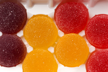 Image showing Round jelly sprinkled with sugar