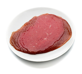 Image showing smoked meat on a plate